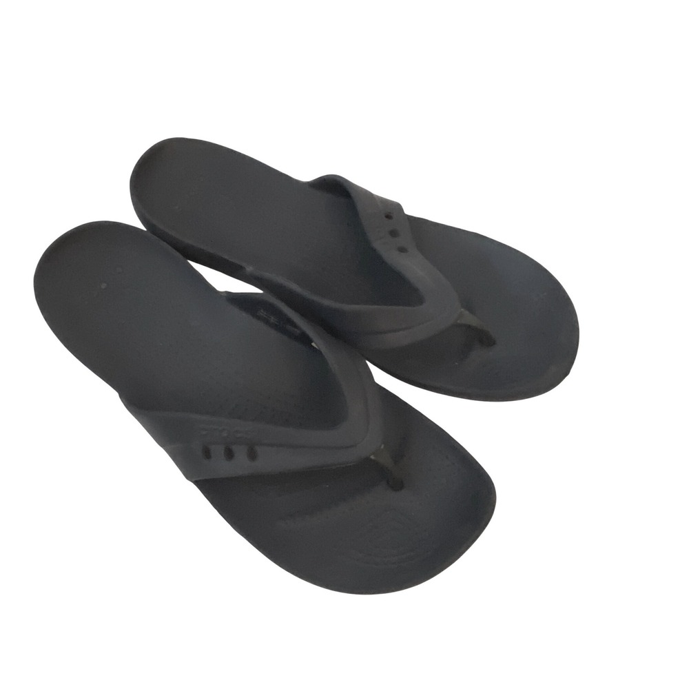Crocs Athens Flip Flops Navy Blue Womens Size‎ 10 Comfort Thong Sandals